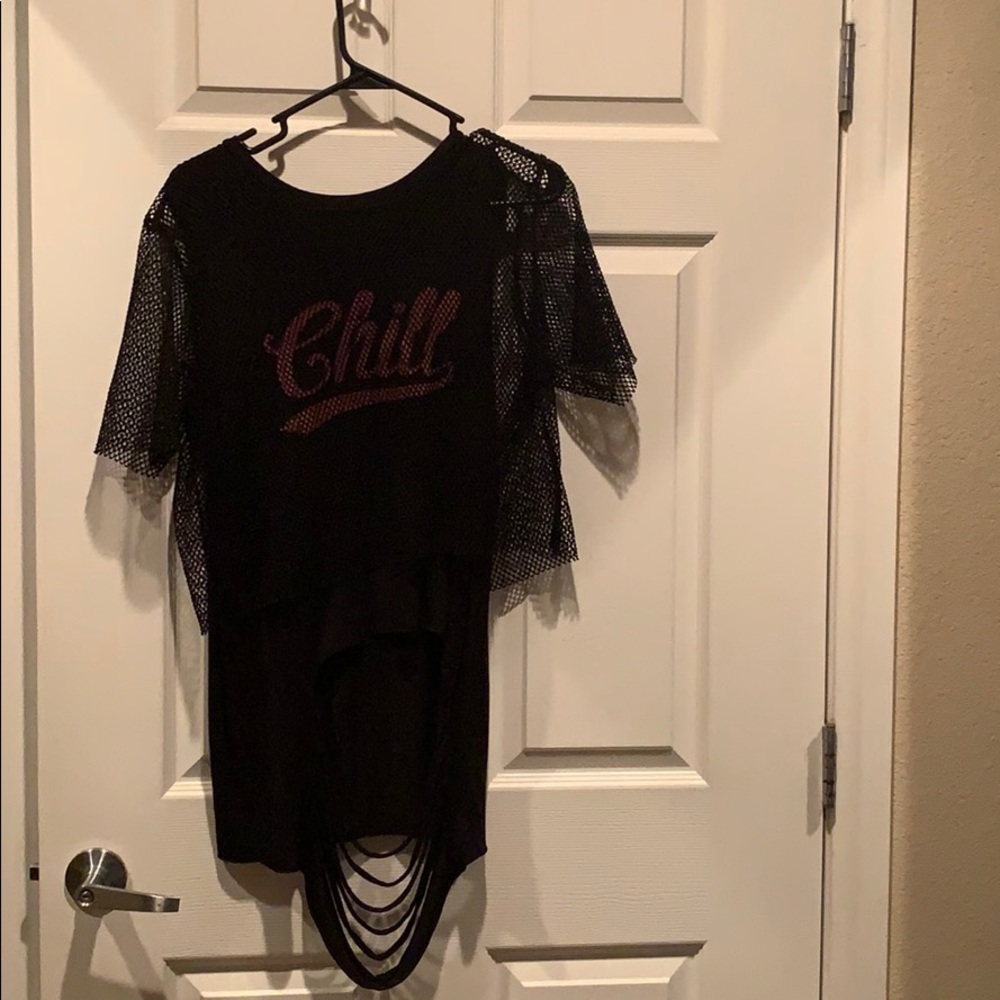 Fishnet “chill” shirt
